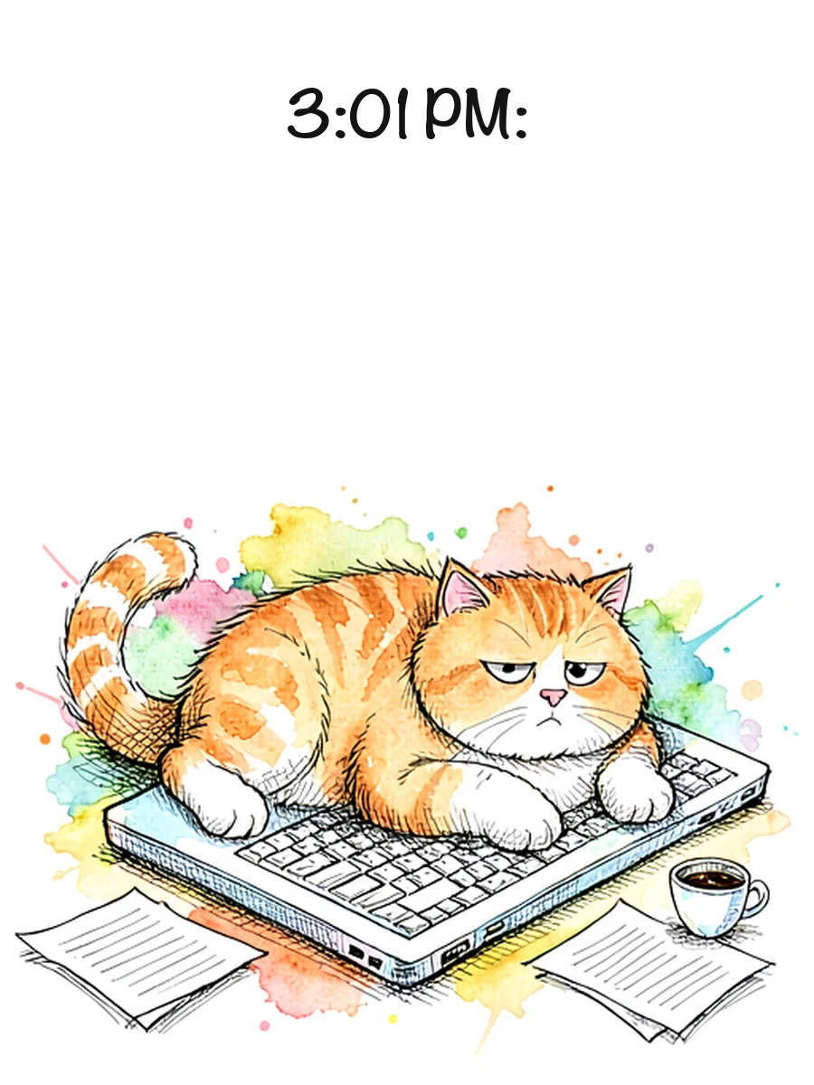 Cat Sketch panel 4