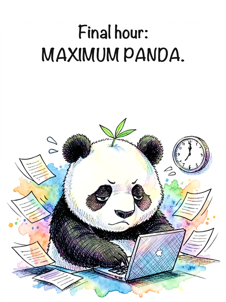 Panda Sketch panel 4