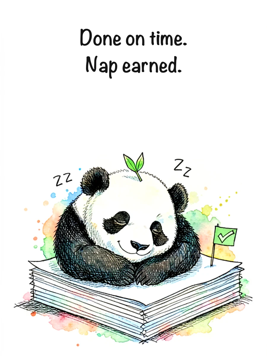 Panda Sketch panel 5